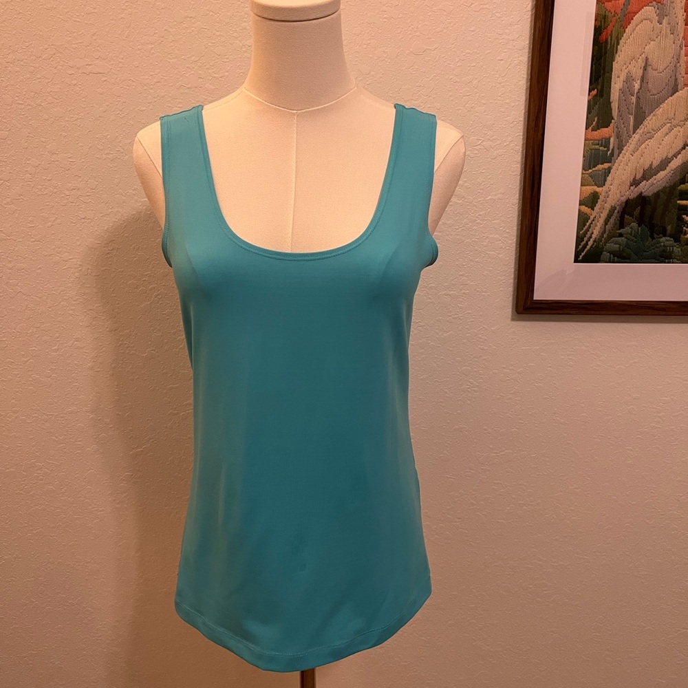 Bundle of 3 Chico's Tanks (Teal, Salmon, Dark Green)